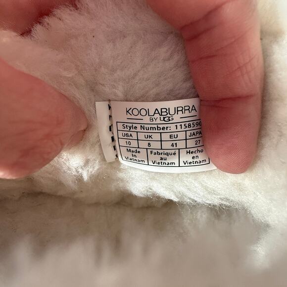 Koolaburra by UGG Koola Ultra Mini Platform Boots Chestnut Suede Size 10 - Picture 8 of 9